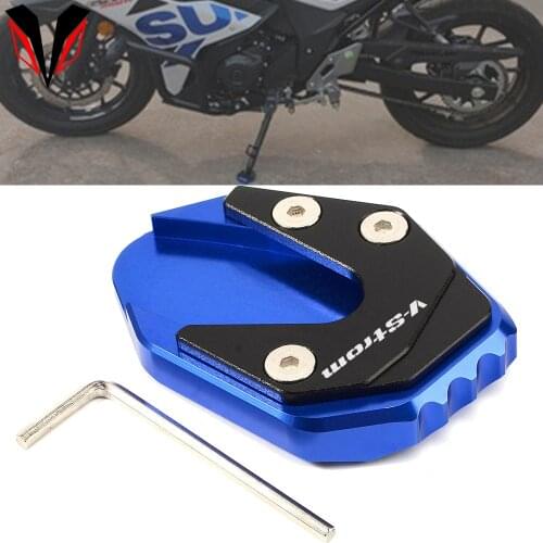 Kickstand Pad For Suzuki Vstrom DL250 V-Strom DL 250 2017 2018 2019 2020 Motorcycle CNC Aluminum Side Stand Extension Enlarge