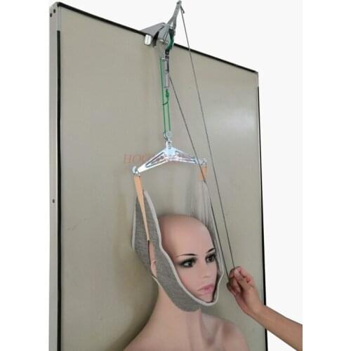 Adjustable Neck traction medical cervical traction belt neck stretching device and metal bracket pull frame special hook
