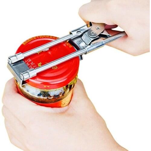 Adjustable Stainless Steel Can Opener Professional Manual Jar Bottle Opener Multifunction Kitchen Accessories Gadgets 1Pcs