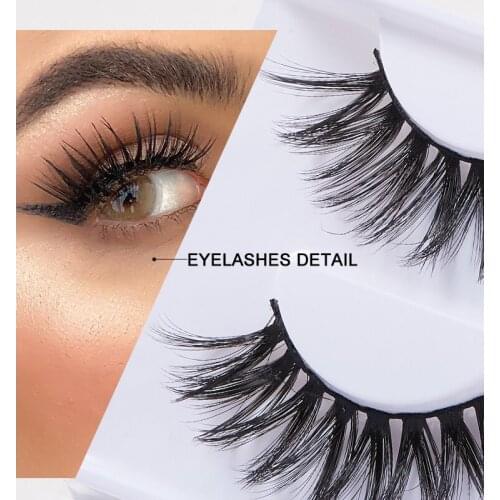 Mink Hair 2 Pairs Eyelashes Set Hand Made False Eyelashes Full Strip Lashes Natural Long Lasting Extension Makeup Magnetic Tools