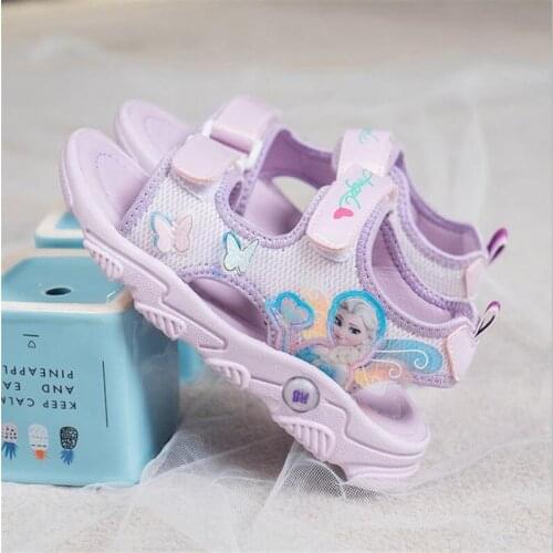 Girls sandals vogue of new fund of 2021 summer childrens shoes, soft bottom girl cuhk students tong beach shoes