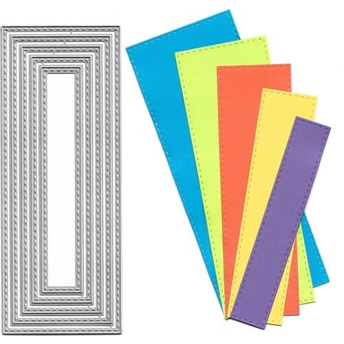 Slimline Dies Scrapbooking Card Making Album Decoration Craft Embossing Template Hobby Punching Stencil Frame Metal Cutting Die