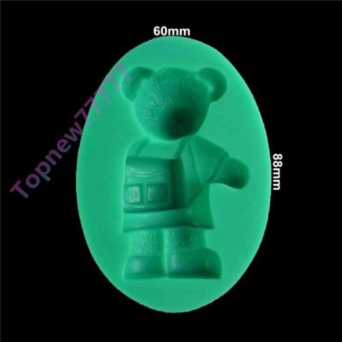 Lovely bear shape silicone soap mold,Fondant Cake Decorating styling Tools, bakeware,cooking tools kitchen accessories 2267