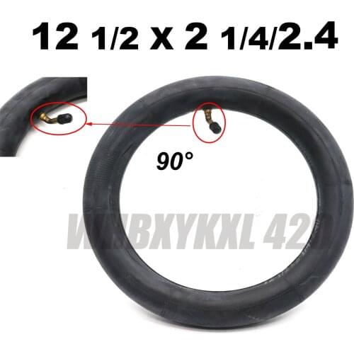 Inner Tube 12 1/2x2 1/4/2.40 Tube Inner tube with bent valve 90 Degree valve for Baby Stroller electric Scooter 12 Inch