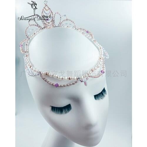 Lilac fairy variation professional ballet costume tutu ballet tiara sugar plum fairy ballet crown headpiece for competiton T005
