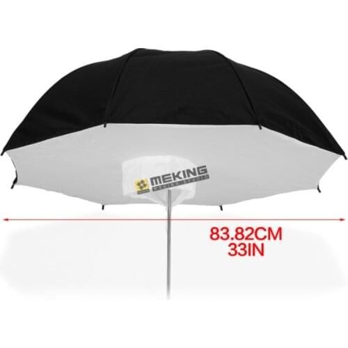 2pcs Selens 84cm/33" Black&Silver Umbrella photo studio Lighting Umbrellas softbox 2in1 kit for photographic light