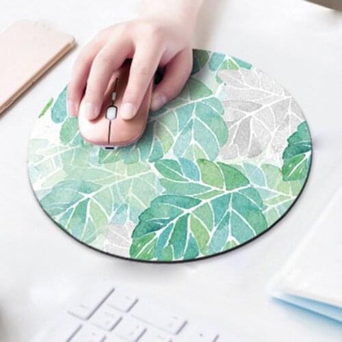 1pcs Cute mouse pad small round large cushion portable office home natural non-slip rubber mouse pad