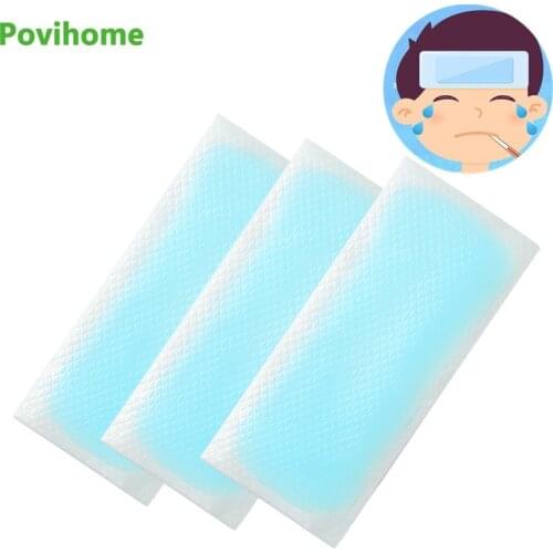 1pcs Fever Down Medical Plaster Headache Cooling Mint Kids Children Adult Family Cold Hydrogel Patches Anti Hot Relieve Patch