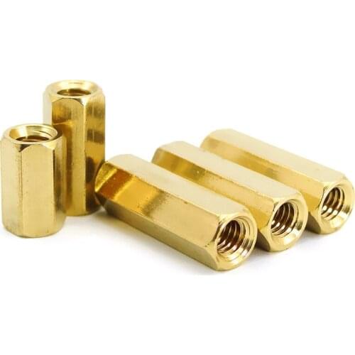 10/20Pcs M2 M2.5 M3 M4 Brass Studs Pillars Standoff Spacers Screw Isolation Spacing Screws