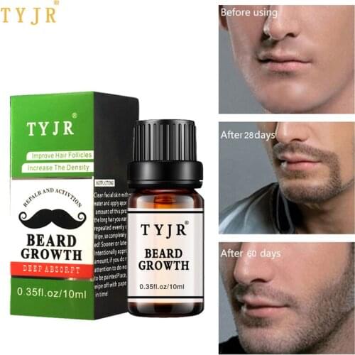 100% Natural Organic Men Beard Growth Oil Beard Wax balm Hair Loss Products Leave-In Conditioner for Groomed Beard Growth 30ml