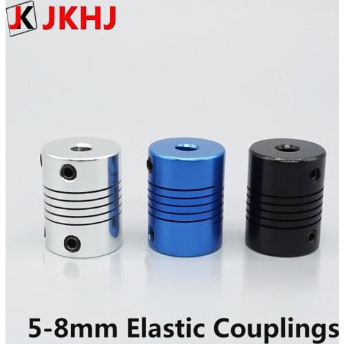 3D printer Parts 5-8mm elastic coupling Stepper motor T8 Lead Screw connector 5x8x25mm Flexible Shaft Coupler 2pcs