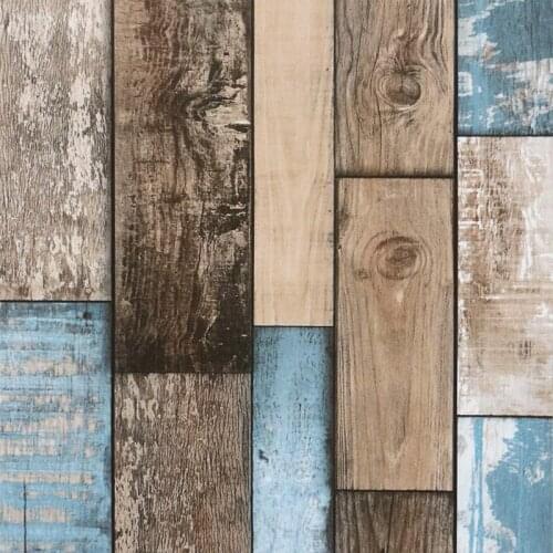 6M Vinyl 3D Rustic Wood Wallpaper Peel and Stick Wallpaper Self Adhesive Wallpaper Wood Contact Paper Decorative White