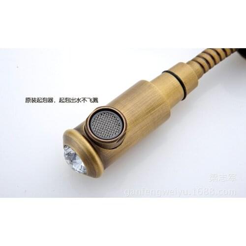 Antique can pull-basin taps all copper washbasin stage basin faucet hot and cold taps to wash your hair