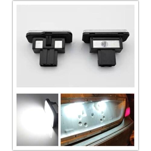 2PCS Car LED License Plate lamp No Error number Plate Lights For benz W211 W203 W219 R171 12V 6000K