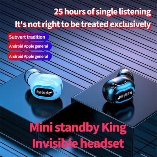 Mini wireless bluetooth sports gaming headset with microphone，Durable battery, up to 14-16 hours of continuous use