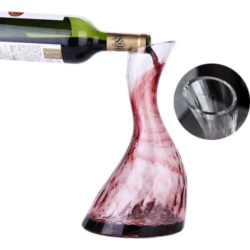 1300ML Big Wine Decanter Crystal Red Wine Brandy Champagne Glasses Decanter Bottle Jug Pourer Aerator For Bar Vodka Cocktail
