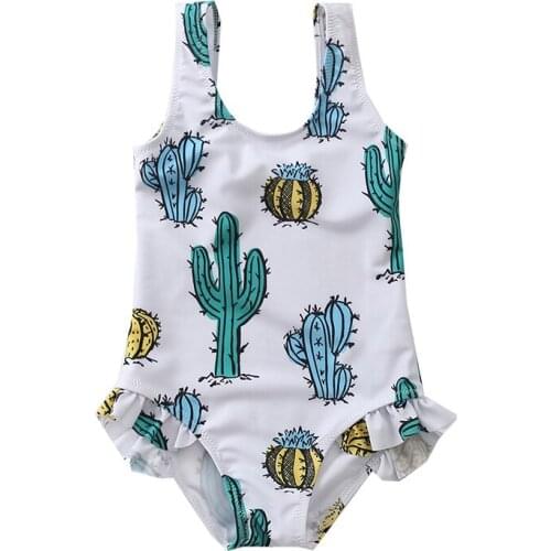 Baby Kids Swimwear Beach Summer Girls One Piece Swimwear Toddler Swimsuit Children Bikini Bathing Suit Infant Swimwear