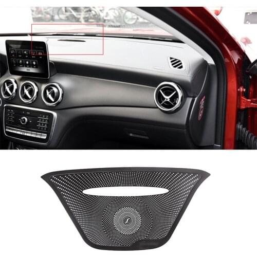 Alloy Audio Speaker Dashboard Loudspeaker Cover Trim Sticker For Mercedes Benz A GLA CLA Class W176 X156 C117 Car Accessories