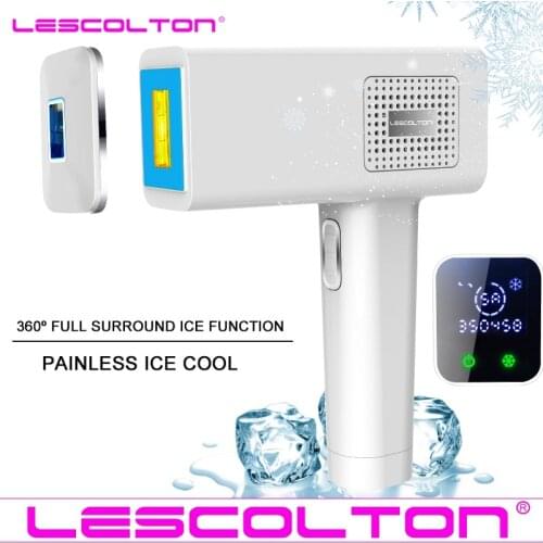 Lescolton ICE Cool IPL Laser Hair Removal Machine 4 IN 1 Permanent Depilation Bikini Trimmer Face Body Epilator For Women