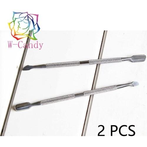 Hot 2pcs DIY Hand Leather Tool Stainless Steel Dual Head Glue Stick Sewing Supplies Leather Accessories DIY Leather Tools