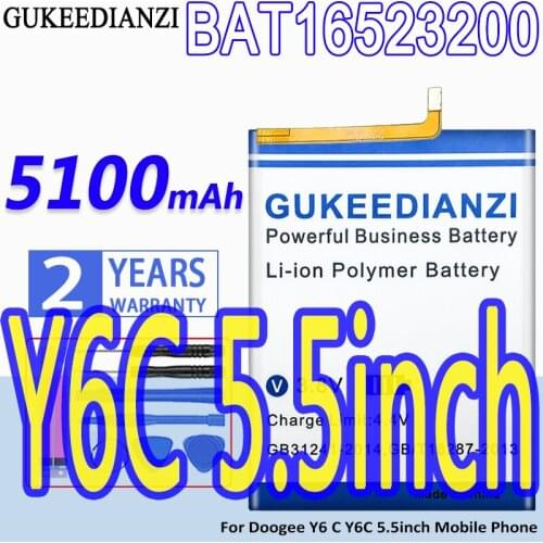 GUKEEDIANZI DOOGEE Y6C Phone Batteries