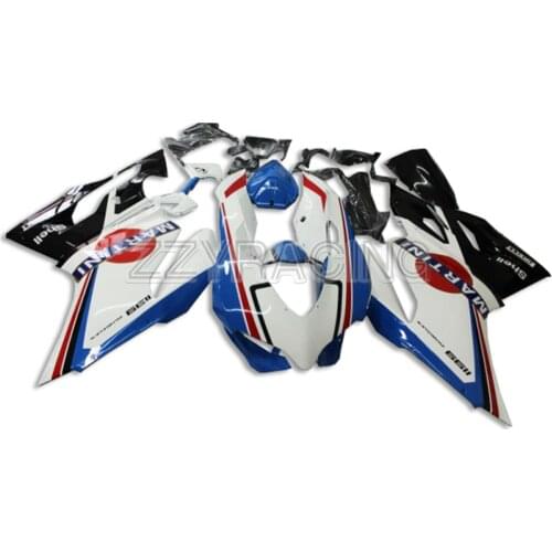 Injection Fairings Kits for Ducati 899 1199 2012 2013 Year Complete ABS Plastic 12 13 Motorcycle Covers Panels Kit Blue White