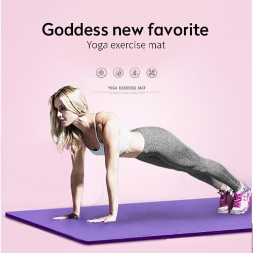 Yoga Mat Workout Elastic Non-slip Fitness Gymnastics Mats Bag Accupressure Mat Carrier Thick Knee Exercise Pad 1830*610*10mm