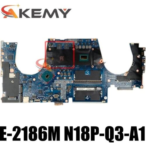 Laptop motherboard For HP ZBOOK 15 G5 SRCKQ E-2186M Mainboard DA0XW2MBAG0 L28695-001 L28695-601 N18P-Q3-A1