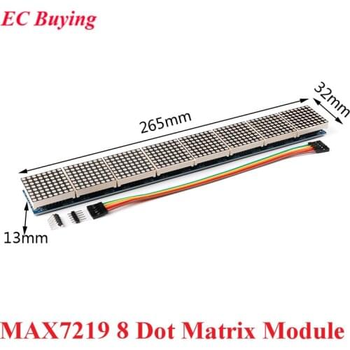 MAX7219 8*8 8 Dot Matrix LED Display Module Digital Tube Microcontroller Control Drive Board 5V For Arduino Electronic DIY Kit