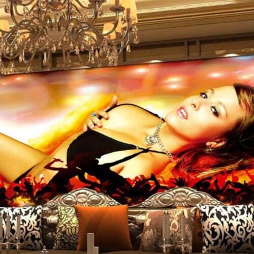 Custom size wallpaper European and American sexy beauty girl wallpaper mural photo PVC home decoration living room bedroom