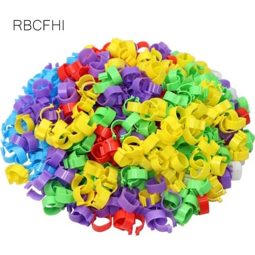 100PCS Inner Diameter 16/18/20/25mm 7 Colors Plastic Open Type Buckle Chicken Duck Goose Foot Ring Poultry Farming Equipment
