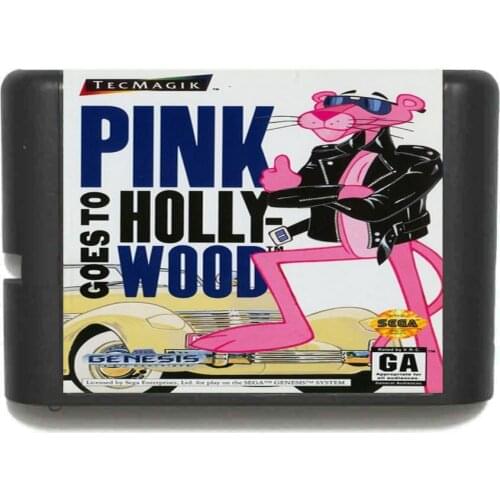 Pink Goes To Hollywood 16 bit MD Game Card For Sega Mega Drive For Genesis