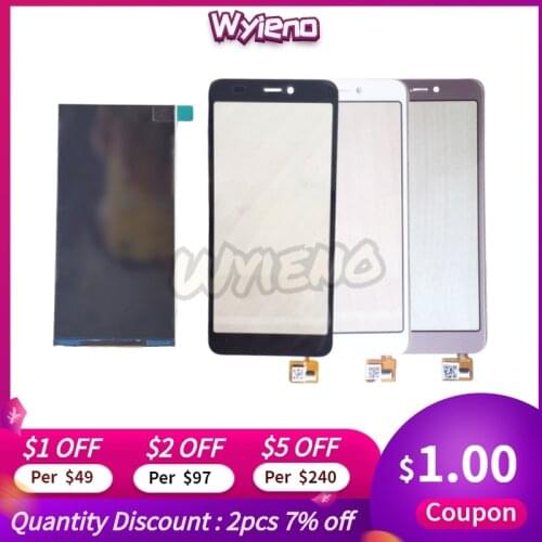Wyieno For DEXP BS650 LCD Display Screen LCD Touch Sensor Panel Replacement Parts + tracking