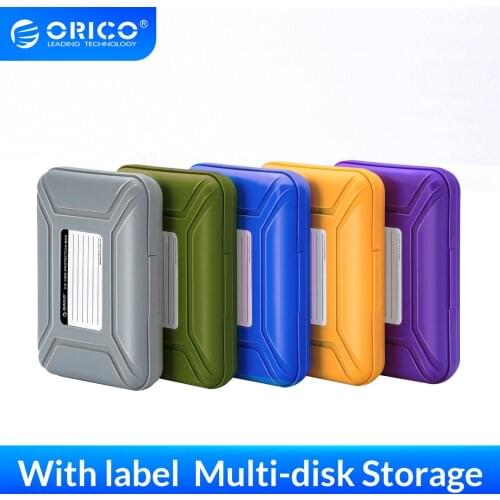 ORICO 3.5 Inch Hard Drive Bags & Case HDD Single pack Protective Moisture-proof Storage Box for HDD