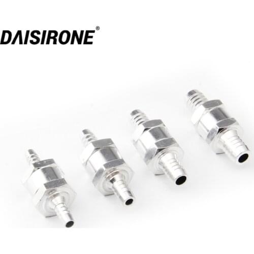 Universal Car Fuel Pump one-way check valve 6mm/8mm/10mm/12mm Aluminum Alloy one-way Valve Auto Marine Fuel Pump Accessories