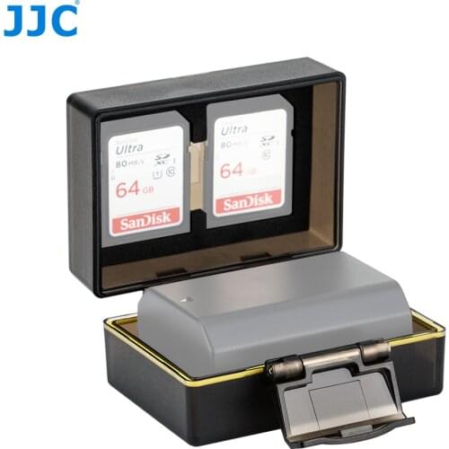 JJC BC-2NPFZ100 Water-resistant Camera Battery Storage Box For Sony NP-FZ100 Batteries and Memory Card Case Hard Bag