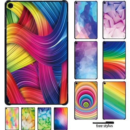 For Amazon Fire 7 5/7/9th Gen / Fire HD 8 / 10/Fire HD 8/ Plus 10th Gen 2020 Watercolor Pattern Plastic Tablet Case Hard Shell