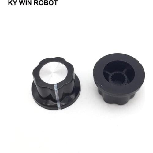 10pcs/lot MF-A01 A01 Potentiometer Knob Cap Inner 6mm 20x12mm Rotary Switch Bakelite Knob for WHT118 WX050