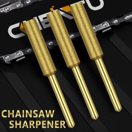 12Pcs Diamond Chainsaw Sharpener Burr 4/4.8/5.5mm Grinder Chain Saw Drill Bits Saw Sharpening Carving Grinding Tools Dropship