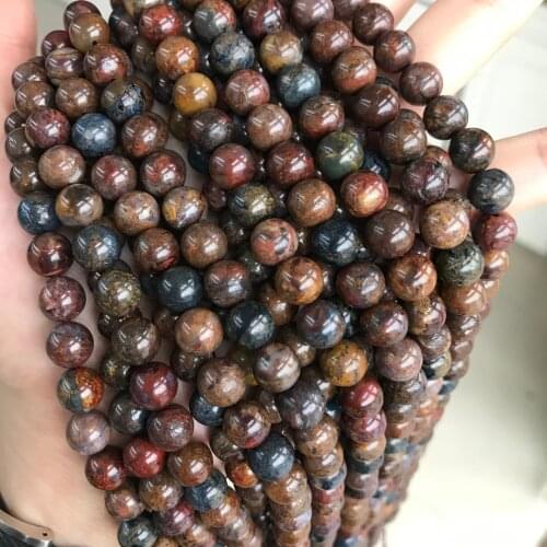 4-12mm New Arrival Petersite Natural Stone Beads for Jewelry Making Round Loose Strand Beads DIY Bracelet 15"