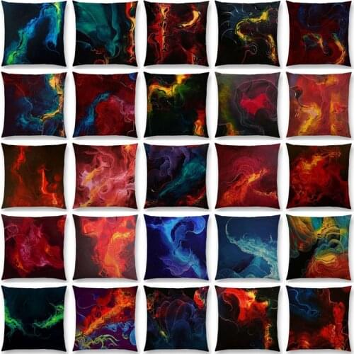 Abstract Printed Flexible Beautiful Waves Elegant Lines Colorful Gorgeous Vision Cushion Cover Sofa Throw Pillow funda cojin