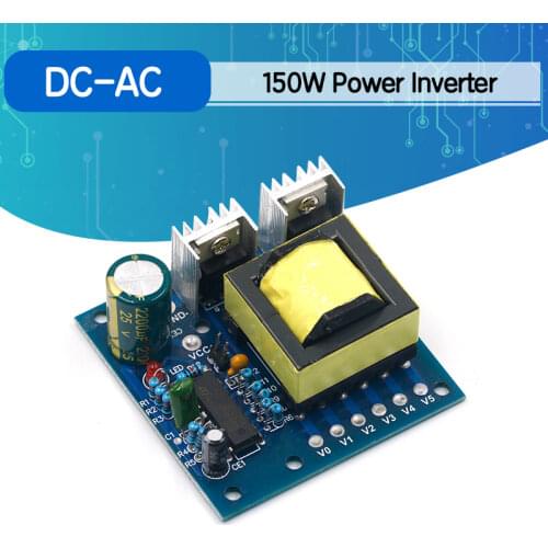 150W Car DC 12V to AC 110V 220V 20KHZ Power Inverter Charger Converter Boost Board high frequency square wave