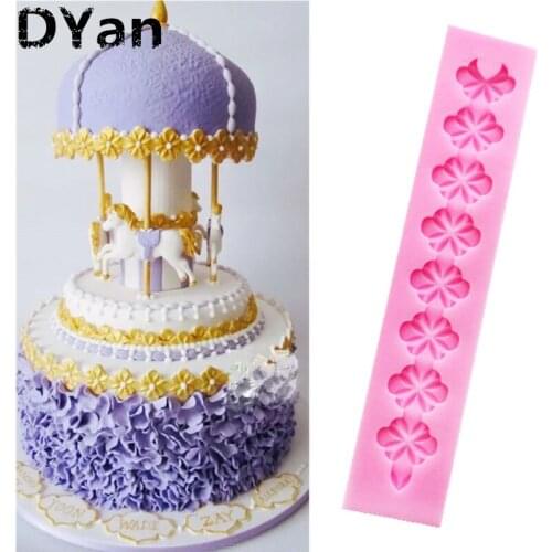 Free Shipping Flower Lace Silicone Cake Mold Gumpaste Chocolate Sugar Craft Fondant Cake Decorating Tools A025