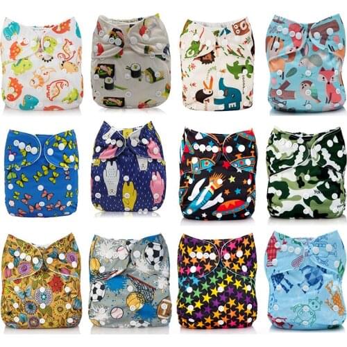 Colorful Cute Baby Cotton Training Pants Panties Diapers Reusable Nappies Adjustable Wash-able Underwear For Newborn Baby Kids