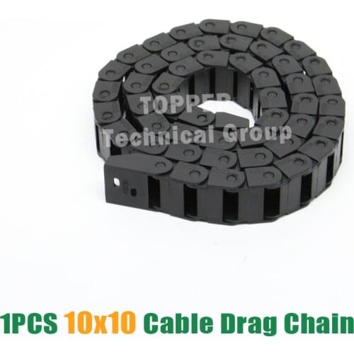 Hot sale HZ 10 x 10mm L1000mm Cable Drag Chain Wire Carrier with end connectors for CNC Router Machine Tools