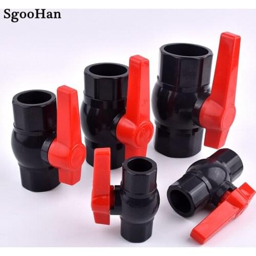 I.D 20~110mm UPVC Pipe Ball Valve Aquarium Fish Tank Drainage Composite Socket Joint Water Pipe Connector Adapter Fittings