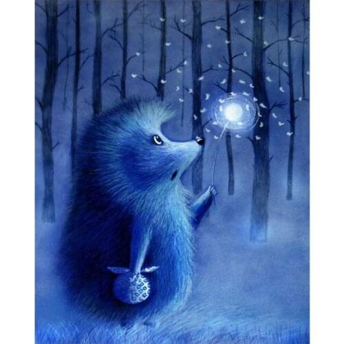 Cartoon hedgehog diamond painting full kids gift mosaic art picture embroidery cross stitch rhinestone picture puzzle wall decor