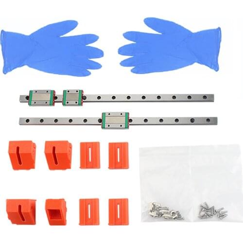 Linear Rail Guide Kit Guide Rail Slider Sturdy And Durable 3D Printer Accessories For PRUSA MK3S For MGN12H X-axis Linear