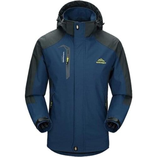 5XL Jacket Men Waterproof Hooded Breathable Mens Jackets And Coats Spring Autumn Outwear Windbreaker Coat Male Army Clothing