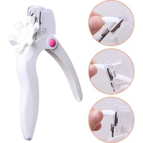 White False Nail Tip Cutter Clipper Nails Edge Trimmer Salon Manicure Tool